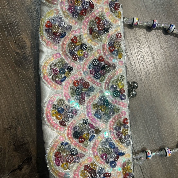 Vintage Multicolor Beaded Shoulder Bag - Picture 3 of 5